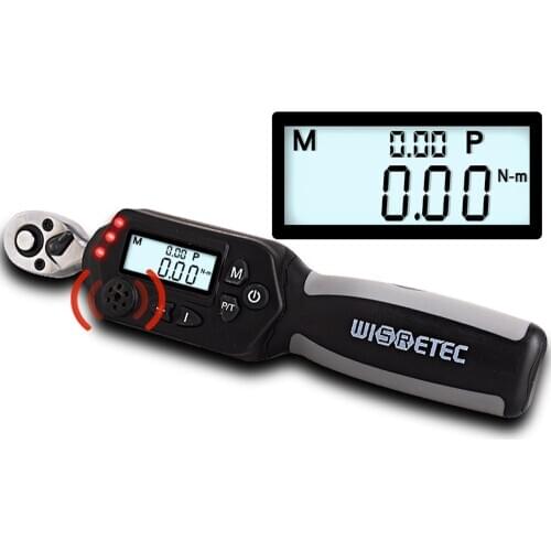 New Torque Wrench High Accuracy Digital Display Backlight Torque Wrench Ratchet Detection Tool with LED Light Buzzer Alarm
