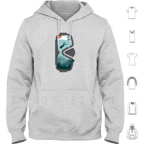 Dive More Hoodie Long Sleeve Dive More Dive Underwater Beach Sea Ocean Swim Swimming Snorkel Snorkeling Water Marine