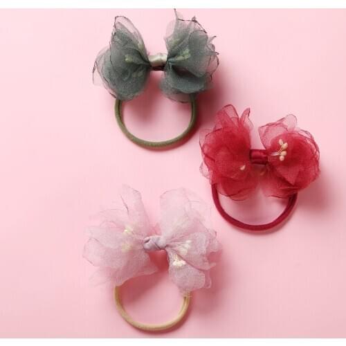 Baby Girl Headband Infant Hair Accessories Band Lace Flower Newborn Floral Headwear Tiara Headwrap Hairband Children Toddler