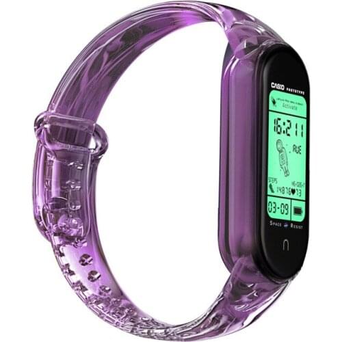 Sports Watch Strap For Men Women Children Silicone Discolor Replacement Watch Band For Xiaomi Mi Band 6/5 Bracelet Wristband