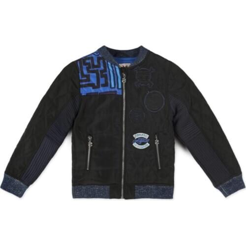 Spanish boys' warm splicing cotton jacket