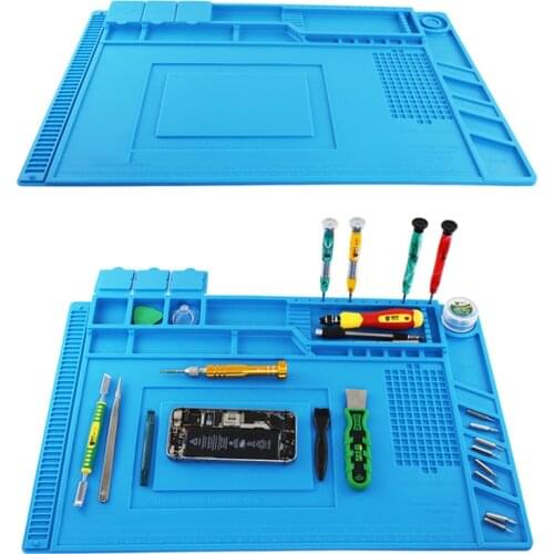 Heat Insulation Working mat Soldering Station Iron Phone Computer Repair Mat Magnetic Heat-resistant Insulator Platform