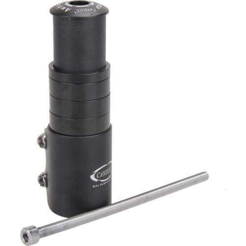 12cm Bicycle Handlebar Extender Fork Stem Rise Up Extension Heads Up Black Bike Fork Extender MTB Mountain Bikes Cycling Part