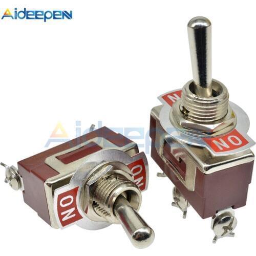 High Precision E-TEN(C)1121 Toggle Switch Red 3 Pin ON-ON Switch ON-OFF Silver Contactor 50000 Times Lifespan 250V 16A 29*14.6MM
