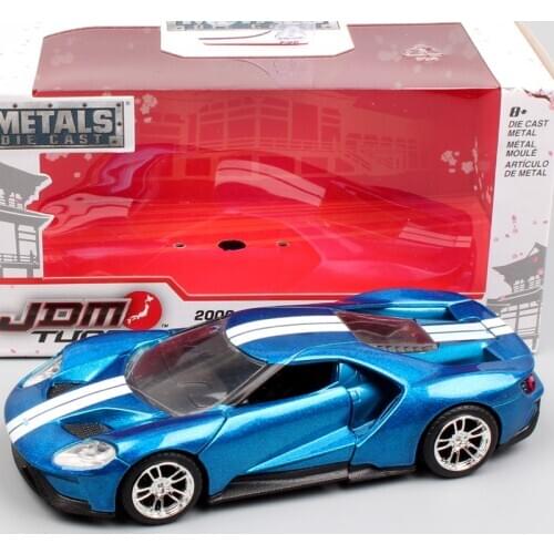 1/36 Scale mini bigtime 2017 Ford GT supercar Diecasts & Toy Vehicles muscle model auto metal racing car toy for childrens gift
