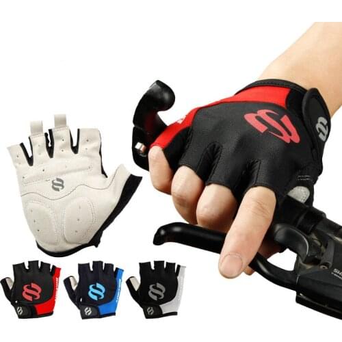 Cycling Gloves Half Finger Bicycle Riding Gloves Breathable Men Women Summer Outdoor Sports Gloves Anti-skid Shock Absorption