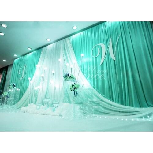 3×6M Tiffany blue Wedding Backdrop Curtain Wedding Drapes/Wedding Event&Party Decoration