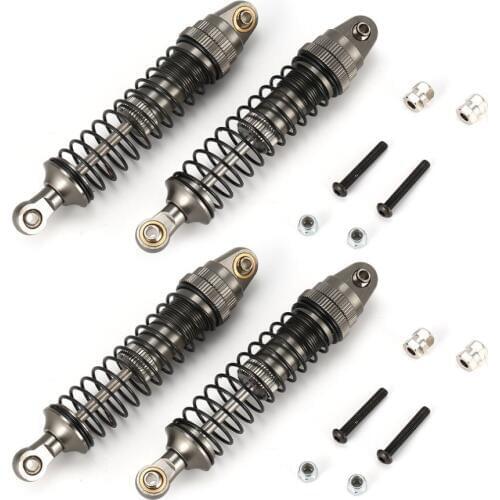 4pcs 100mm Front/Rear Shock Absorber Damper Suspension for 1/10 RC Car Crawler Traxxas HSP Redcat RC4WD Tamiya Axial SCX10 D90 H