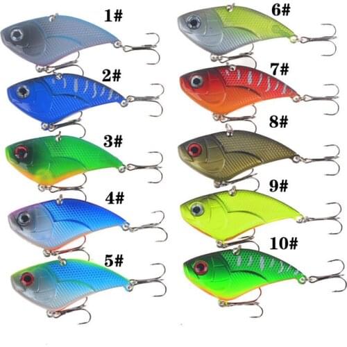 51mm/14.5g Artificial VIB Anti-Corrosion Bionic Fishing Lure Hard Bait 3D Eyes Freshwater High Quality Plastic Fishing Bait