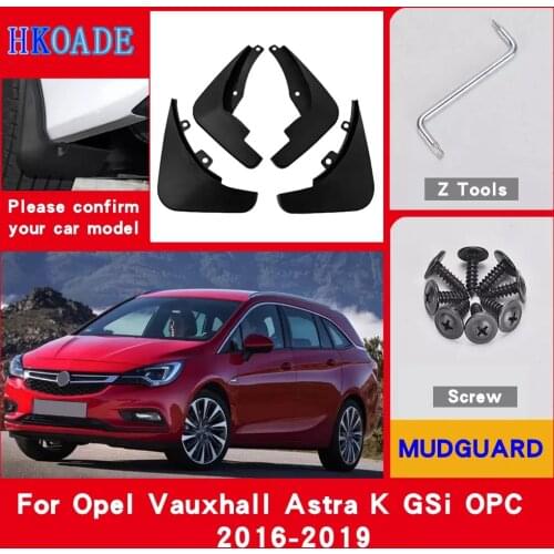 Car Mud Flaps For Opel Vauxhall Astra K GSi OPC 2016-2019 Mudguards Splash Guards Fender Mudflaps Car Fender Accessories