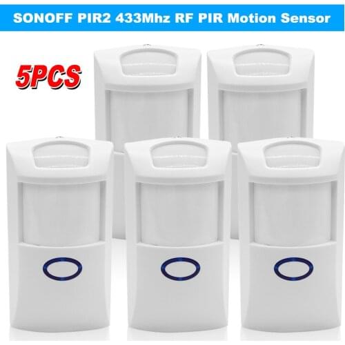 SONOFF Wireless Dual Infrared Detector 433Mhz RF PIR Motion Sensor Smart Home Automation Security Alarm for Alexa Google Home