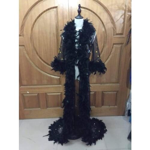 Carnival feather headwear for girls party dancing performance female clothes bow hair headdress dance feather headpiece costume