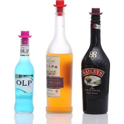 Red Wine Aerator Plug Cap Bottle Pour Shutoff Silicone Seal Stopper Liquor Spirit Pourer Wine Spout with Rubber Stopper ZW741