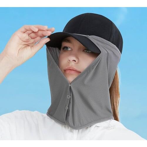 Riding Golf Fishing Mask Outdoor Fishing Hat Sunshade Cap Gauze Sunscreen Fence Quick-drying Breathable Caps Hiking Scarves