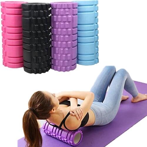 33cm Yoga Column Sport Fitness Foam Massage Roller Exercise Soft Painless Foam Hollow Back Muscle Relax Gym Fitness Equipment