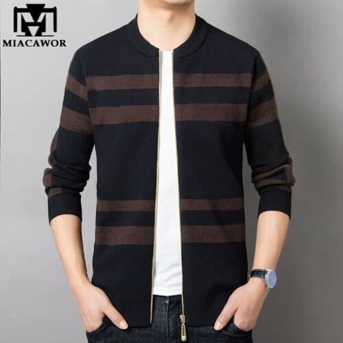 Мужские кардиганы на молнии MIACAWOR China At AliExpress