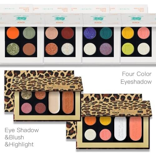 MISS JUZI 24 Colors Eyeshadow Blush Highlighter Makeup DIY Long Lasting Combinable Cosmetics Glitter Matte