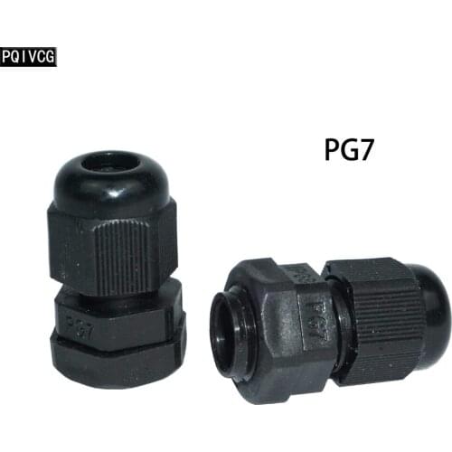 PG7 Nylon Plastic Cable IP68 Waterproof Fixed Connector Led Par Light PG7