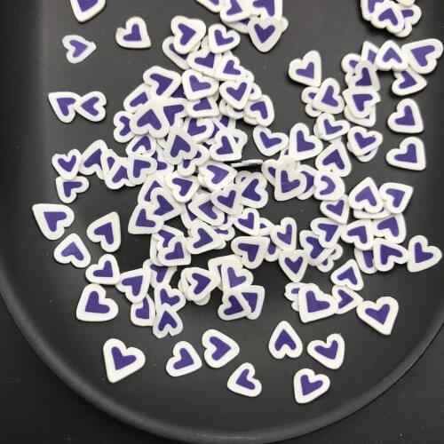 60g Heart Polymer Clay Slices Sprinkles for Kids Diy,Craft/Nail Art/Scrapbook Decoration,Filler Polymer Clay Embellishments