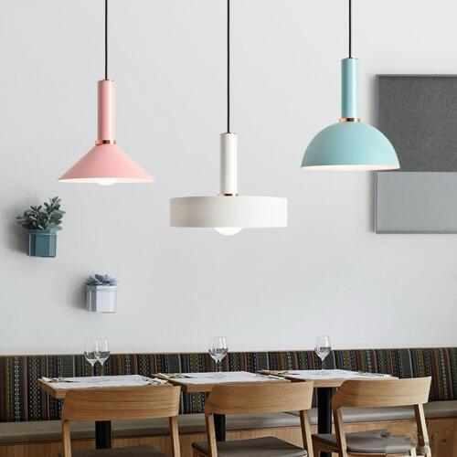 Simple Nordic Restaurant Pendant Light Cafe Light Danish Designer Postmodern Lamp Macaroons Multicolor Clothing Store Lamp