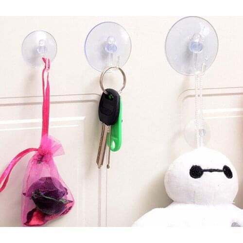 2.5cm 3cm 3.5cm 8cm Clear Sucker Suction Cups Mushroom Head Strong Vacuum Suckers Hooks Hanger Window Decoration Wedding