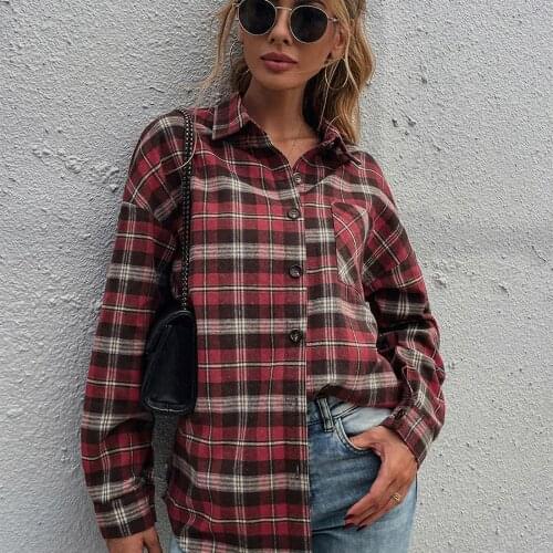 Женские красные рубашки Pzhk China At AliExpress