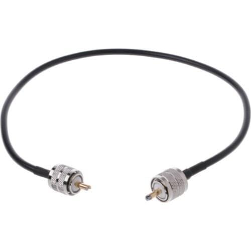RF Coaxial Cable Connector UHF PL259 Male to UHF Male PL259 RG58 Pigtail Cable 50cm L15