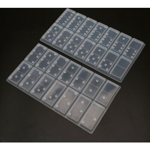 DIY Silicone Dominoes Game Play Epoxy Resin Molds Kit Game Casino Fun Art Crafts Christmas New Year Decorations Gifts