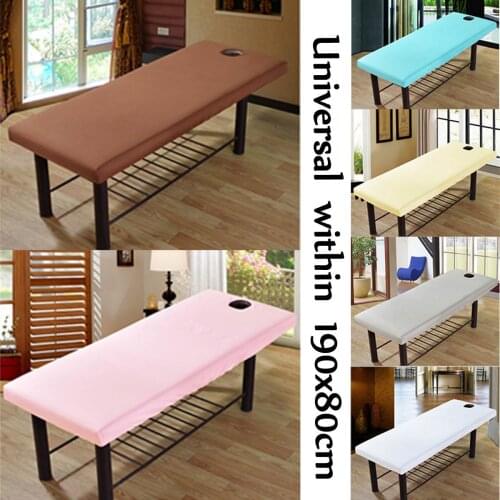 Universal Soft elastic fitted Bed Cover Beauty Salon Massage Sheet Body SPA Treatment Relaxation Bedsheet With Face Breath Hole