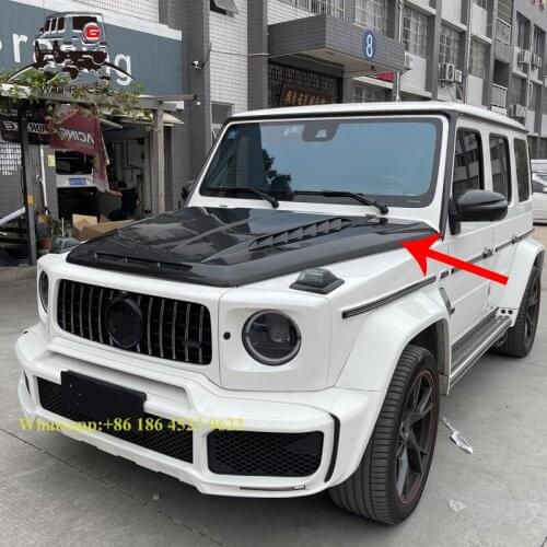 High quality W464 G63 luxury hood scoop for w463a g500 dry carbon bonnet TOP design carbon fiber hood