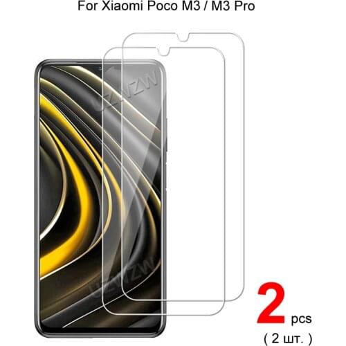 For Xiaomi Poco M3 Explosion Proof 2.5D 0.26mm Tempered Glass Screen Protector Protective Glass Film Guard
