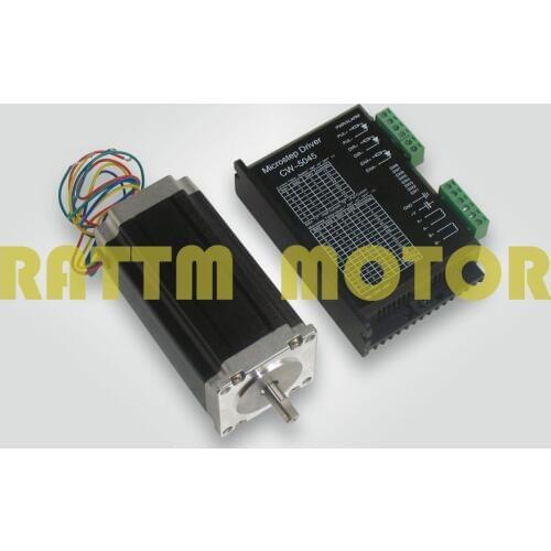 1 Axis NEMA23 stepper motor 425oz-in/3A 112mm length 280N.cm & CW5045 driver with 50V/DC 4.5A current CNC controller kit