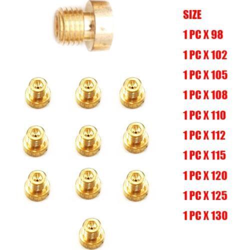 10 x M6 Thread 6mm Main Jet Kit for DellOrto Carb 98 102 105 108 110 112 115 120 125 130 Injector Nozzle