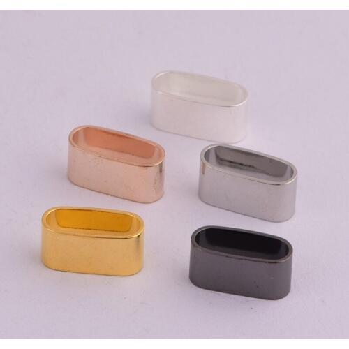 20 pieces 12 * 4.8mm geometric oval thick copper pipe ring accessories DIY handmade materials