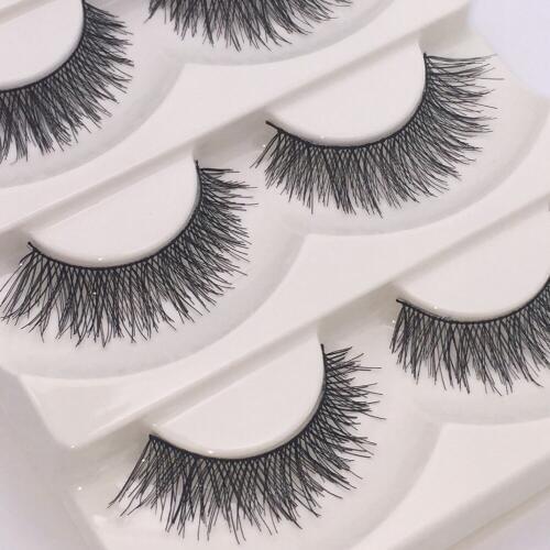 5Pairs/lot Wholesale Beauty Fake Eye Lashes Black False Eyelashes Eye Lashes Famous Brand Makeup F1 Eyelash Extension Cosmetics