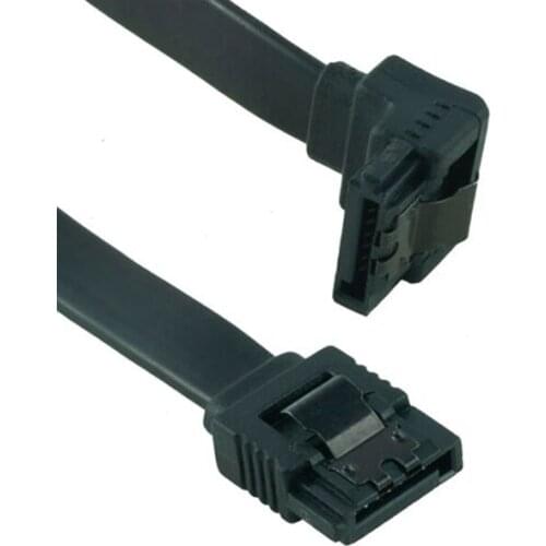 6inch 6Gb/s SATA3 Serial ATA DATA cable w/ latch Locking for PC Laptop SATA 3.0 SATAIII 6Gbps HDD Hard Drive Disk/ SSD - Black