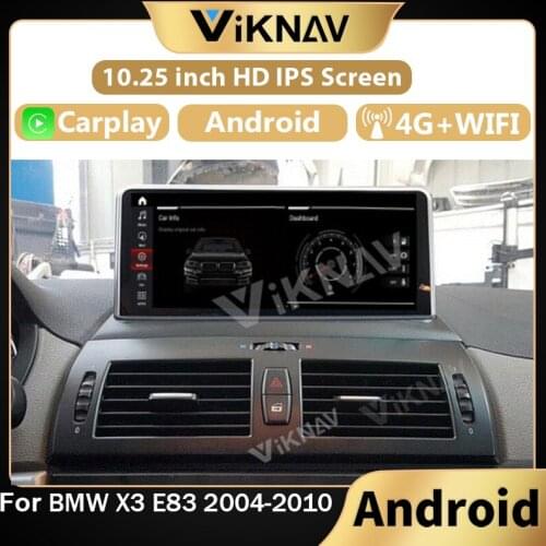 2 Din Android car radio For BMW X3 E83 2004-2010 car touch screen GPS navigation stereo recorder multimedia player head unit