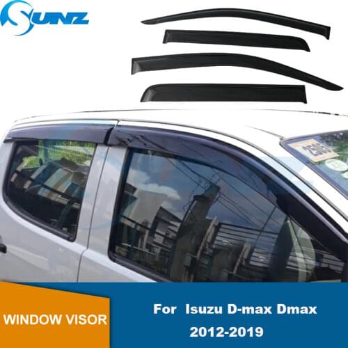 Side Window Deflector For Isuzu D-max Dmax 2012 2013 2014 2015 2016 2017 2018 2019 Wind Shields Sun Rain Deflector Guard SUNZ