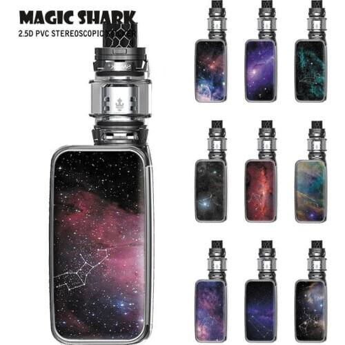 Magic Shark Waterproof PVC Star Sky Dreamy Constellation Stereo Case Vape Sticker Film Skin Cover for Smok X Priv Pod