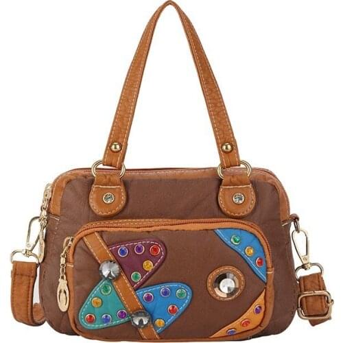 Designer Handbags High Quality Soft Leather Small Tote Bag Ladies Vintage Shopping Shoulder Bags for Woman Casual Crossbody Bag