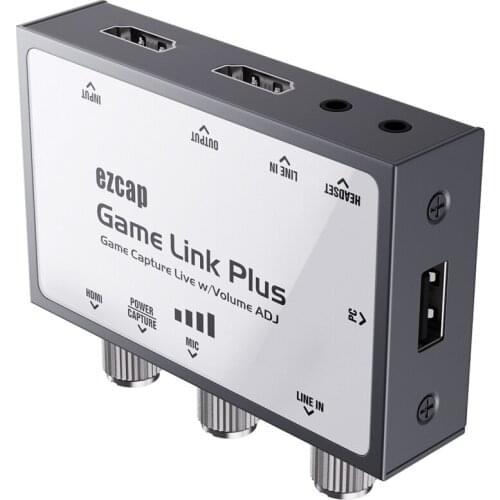 EzCAP312 HDMI Compatible Game capture Link Pro from XBox, Play Station, SwitchTo TV-Set, Monitor. Special Audio Adjustment
