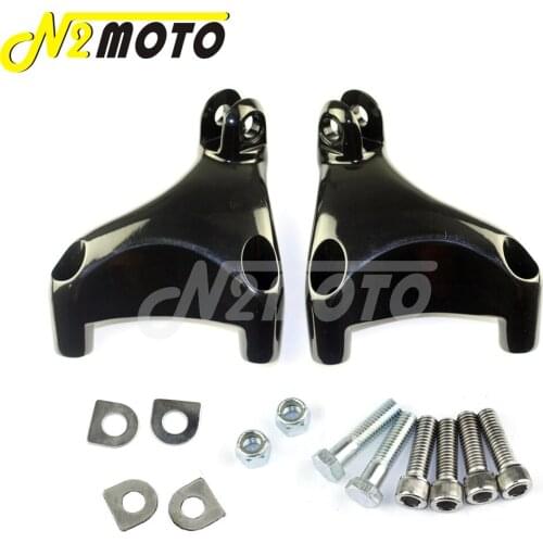 Chrome/Black Motorcycle Passenger Peg FootPeg Mount Kits Footrests Brackets For Harley Sportster XL 883 1200 XL 2004 -2013