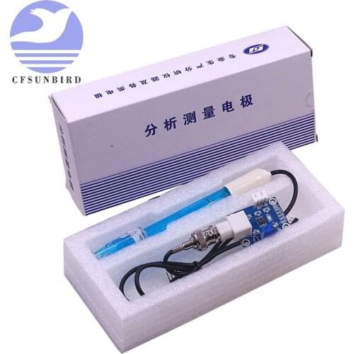 5V PH sensor module ph tester Liquid PH0-14 Value Detection Sensor Module + PH Electrode Probe BNC for Arduino AVR STM32