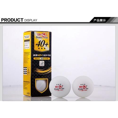 Original Double Fish 3 Star 40+ New Material Seamed PP Ball Table Tennis ball / ping pong ball 3pcs/box