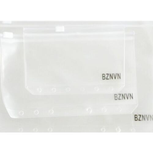 New Creative Planner Filler Storage Zipper Bag For Filofax Office School Spiral Notebook Binder Transparent Inner Pages