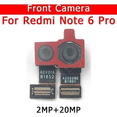 Original Front Camera For Xiaomi Redmi Note 6 Pro Note6 6Pro Front Small Facing Camera Module Flex Cable Replacement Spare Parts