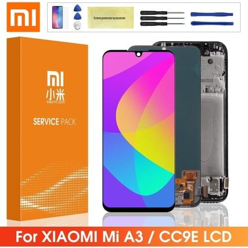 Original LCD For Xiaomi Mi A3 lcd Display Touch Screen Digitizer Assembly Replacement Parts For Xiaomi A3 CC9e LCD Screen