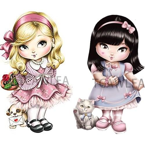 Lovely Pet with Girl Metal Cutting Dies Dog with Cat Doll Dies for DIY Craft Scrapbooking Cards Decorative Newst