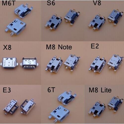 2PCS mini usb jack connector socket charging replacement dock plug For Meizu 15 Lite M15 S6 M6T X8 V8 16X M8 Note 16 16th Plus