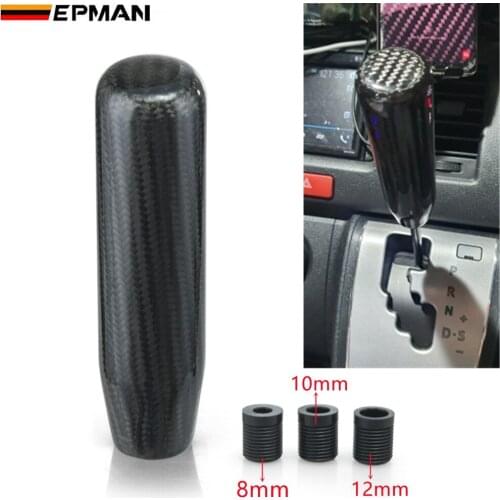 130mm Carbon Fiber Manual Transmission Aluminum Gear Shift Knob For Audi TT S3 A3 03-06 Seat Leon Cupra BAM EP-SK1818XL
